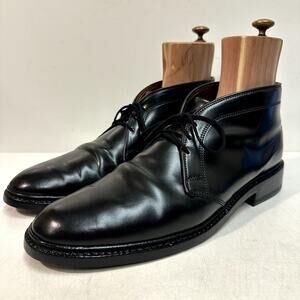 FULLY RESOLED Allen Edmonds Dundee Chukka Black Shell Cordovan USA 11.5 B